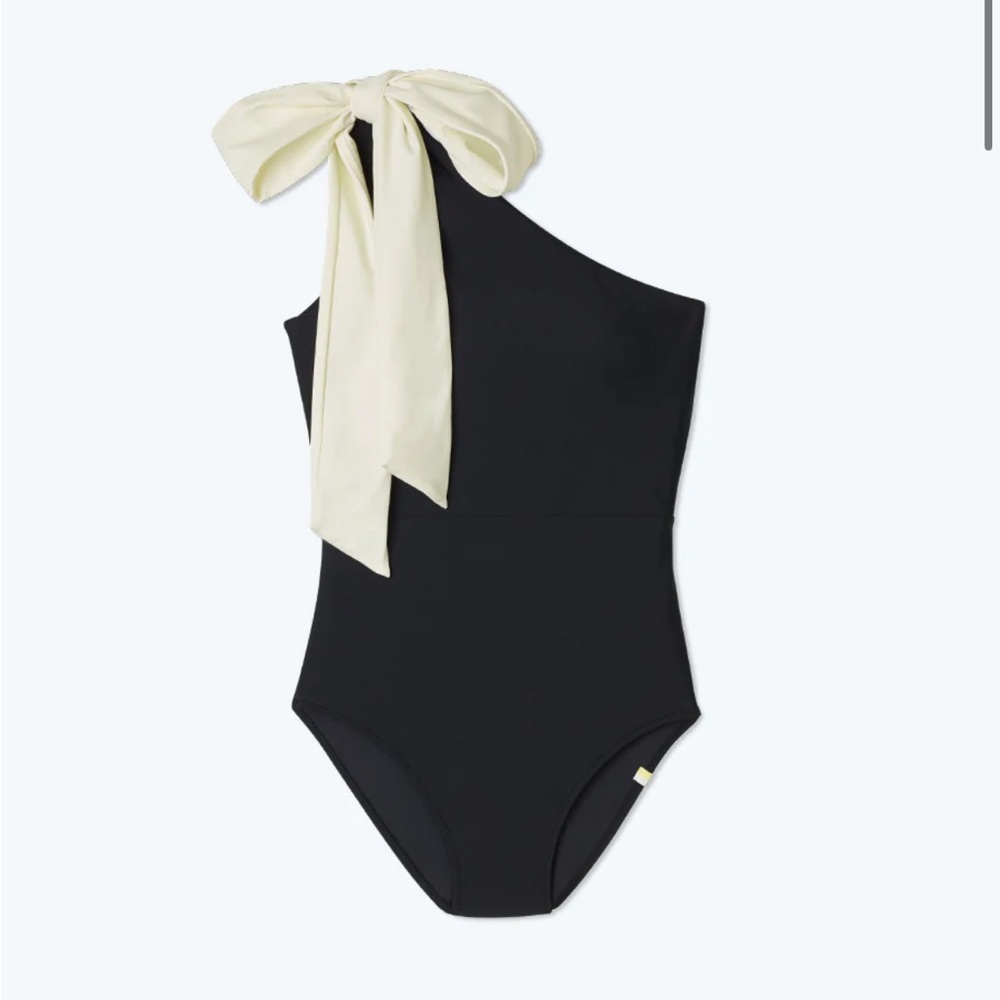 Stylish Black One Piece Swimsuit